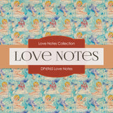 Love Notes Digital Paper DP6965 - Digital Paper Shop