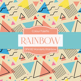 Wonderful Rainbow Digital Paper DP4182 - Digital Paper Shop