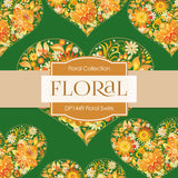 Floral Swirls Digital Paper DP1449 - Digital Paper Shop