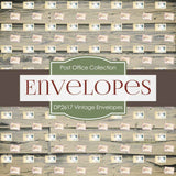 Vintage Envelopes Digital Paper DP2617 - Digital Paper Shop