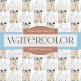 Watercolor Digital Paper DP6227A - Digital Paper Shop