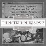 Christian Phrases 3 Digital Paper DW002 - Digital Paper Shop