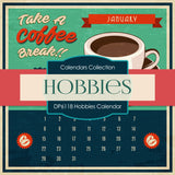 Hobbies Calendar Digital Paper DP6118 - Digital Paper Shop