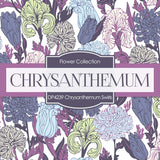 Chrysanthemum Swirls Digital Paper DP4239 - Digital Paper Shop