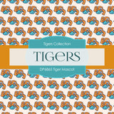 Tiger Mascot Digital Paper DP6865 - Digital Paper Shop