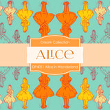 Alice In Wonderland Digital Paper DP4011 - Digital Paper Shop