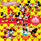 Mickey Couple Digital Paper DP2727 - Digital Paper Shop - 2