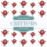 Critters Digital Paper DP6157B - Digital Paper Shop