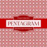 Color Pentagram Digital Paper DP4186 - Digital Paper Shop
