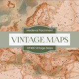 Vintage Maps Digital Paper DP400 - Digital Paper Shop