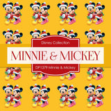 Minnie Mickey Digital Paper DP1379 - Digital Paper Shop