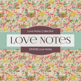 Love Notes Digital Paper DP6958 - Digital Paper Shop