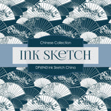 Ink Sketch China Digital Paper DP6943 - Digital Paper Shop