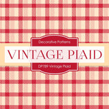 Vintage Plaid Digital Paper DP789 - Digital Paper Shop