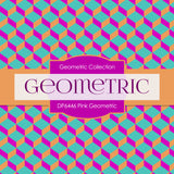 Pink Geometric Digital Paper DP6446 - Digital Paper Shop