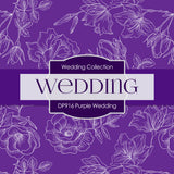 Purple Wedding Digital Paper DP916 - Digital Paper Shop - 2