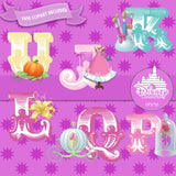 Princess Alphabets Digital Paper DP2735 - Digital Paper Shop - 2
