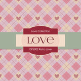 Retro Love Digital Paper DP6002 - Digital Paper Shop - 2