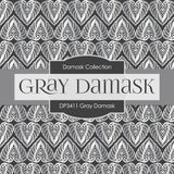 Gray Damask Digital Paper DP3411 - Digital Paper Shop