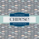Chinese Clouds Digital Paper DP6727 - Digital Paper Shop