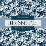 Ink Sketch China Digital Paper DP6944 - Digital Paper Shop
