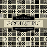 Geometric Patterns Digital Paper DP3260A - Digital Paper Shop