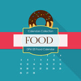 Food Calendar Digital Paper DP6120 - Digital Paper Shop