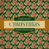 Christmas Angels Digital Paper DP6509 - Digital Paper Shop
