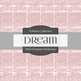 Dream Dictionary Digital Paper DP6176A - Digital Paper Shop