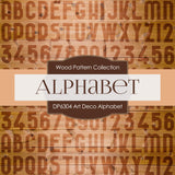 Art Deco Alphabet Digital Paper DP6304A - Digital Paper Shop