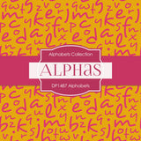 Alphabets Digital Paper DP1487 - Digital Paper Shop