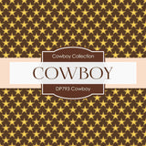 Cowboy Digital Paper DP793 - Digital Paper Shop