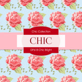 Chic Rose Digital Paper DP617A - Digital Paper Shop - 2