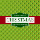 Basic Christmas Red Green Digital Paper DP4027A - Digital Paper Shop