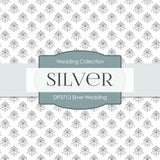 Silver Wedding Digital Paper DP3712A - Digital Paper Shop