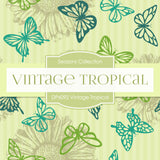 Vintage Tropical Digital Paper DP6092 - Digital Paper Shop