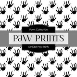 Paw Prints Digital Paper DP6083 - Digital Paper Shop