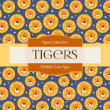 Cute Tiger Digital Paper DP6860 - Digital Paper Shop