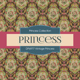 Vintage Princess Digital Paper DP6977 - Digital Paper Shop