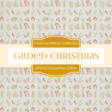 Glided Christmas Digital Paper DP6104A - Digital Paper Shop