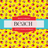 Watercolor Beach Digital Paper DP7075 - Digital Paper Shop