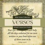 Verses From Psalms Digital Paper DP6639 - Digital Paper Shop