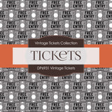 Vintage Ticket Digital Paper DP6931 - Digital Paper Shop