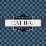 Cat In The Hat Digital Paper DP1331 - Digital Paper Shop