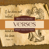 Verses From Psalms Digital Paper DP6637 - Digital Paper Shop