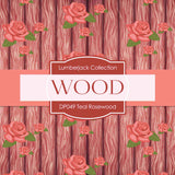 Teal Rosewood Digital Paper DP049 - Digital Paper Shop