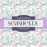 Seashells Digital Paper DP7102 - Digital Paper Shop