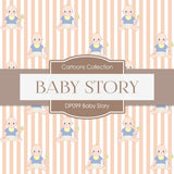 Baby Story Digital Paper DP099 - Digital Paper Shop