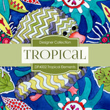 Tropical Elements Digital Paper DP4002 - Digital Paper Shop