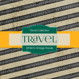 Vintage Travels Digital Paper DP4315A - Digital Paper Shop